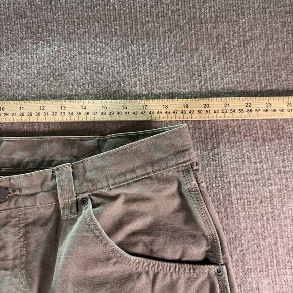 Mens 38 Wrangler Workwear Cargo Shorts Brown Khaki Canvas Ripstop Carpenter 11"‎ - Picture 4 of 9